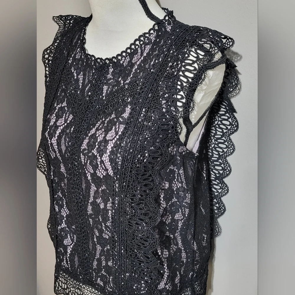 NWT Eri +Ali Anthropolgie Lace Top - Picture 7 of 7
